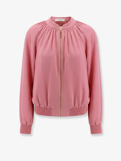 Joseph Mira Satin Jacket In Pink