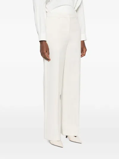 Joseph Mitae Cotton-twill Tailored Trousers In 뉴트럴