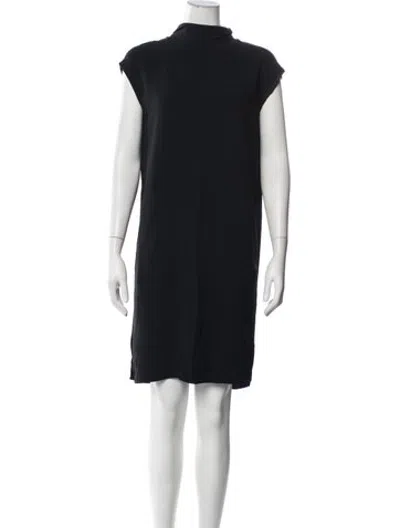 Pre-owned Joseph Mock Neck Knee-length Dress In Blue