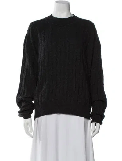 Pre-owned Joseph Mock Neck Sweater In Black