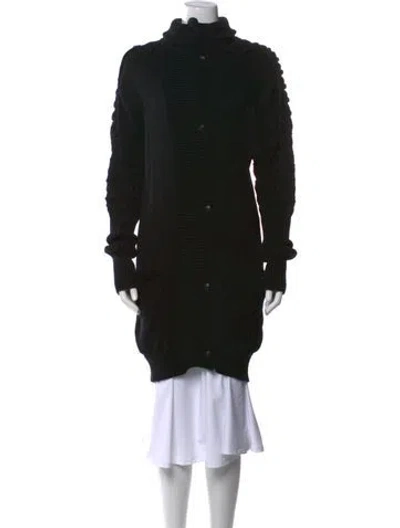 Pre-owned Joseph Mock Neck Sweater In Black