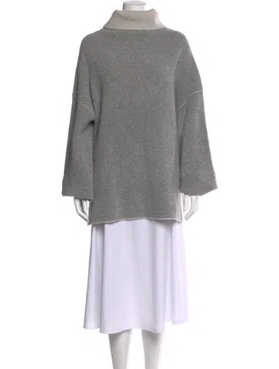 Pre-owned Joseph Mock Neck Sweater In Gray