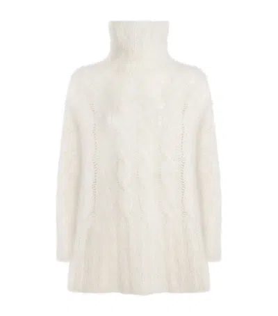 Joseph Mohair-blend Fortin Sweater In White
