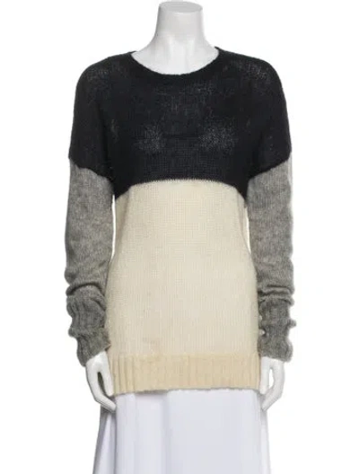 Pre-owned Joseph Mohair Striped Sweater In Blue