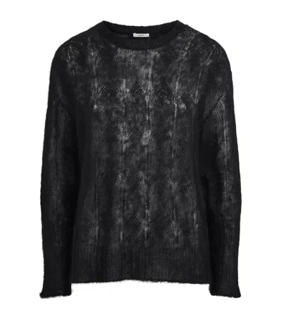 Joseph Mohair-silk Voile Delfina Sweater In Black