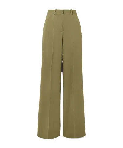 Joseph Morissey Cady Flared Trousers In Green