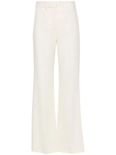 Joseph Pressed-crease Flared Trousers In White