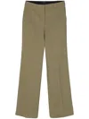 Joseph Morissey Cady Flared Trousers In Green