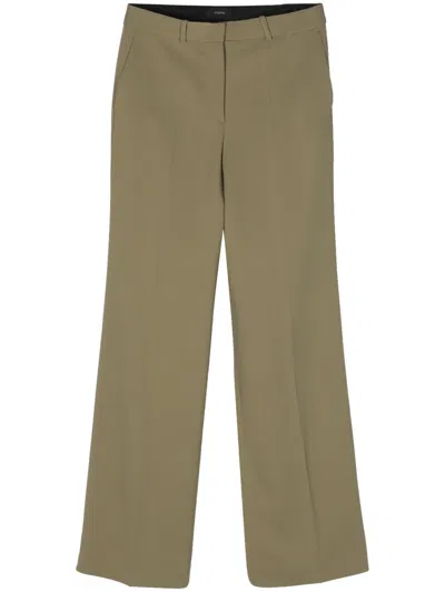 Joseph Morissey Cady Flared Trousers In Green