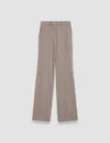 Joseph Womens Morissey Flared-leg Stretch-wool Trousers Escargot In Escargot