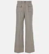 Joseph Mouline Laumiere Wool-blend Flared Pants In Black