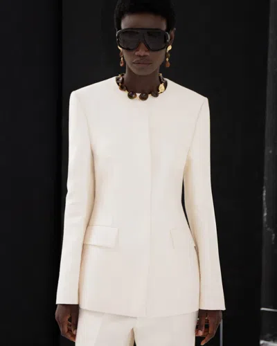 Joseph Myra Cotton Silk Blend Jacket In White