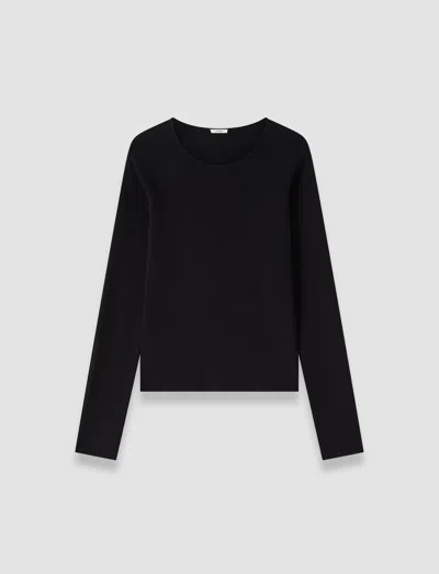 Joseph Nali Silk Stretch Top In Black