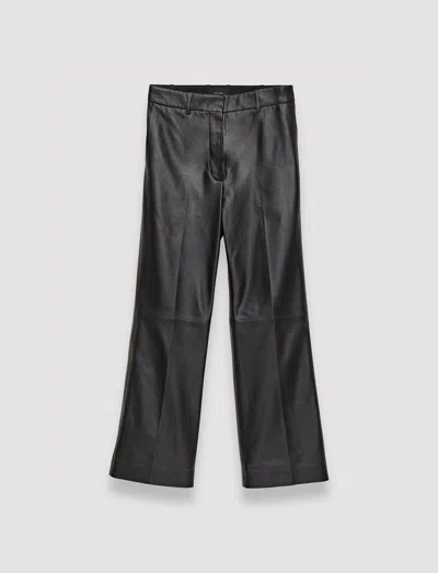 Joseph Nappa Leather Talia Trousers In Black