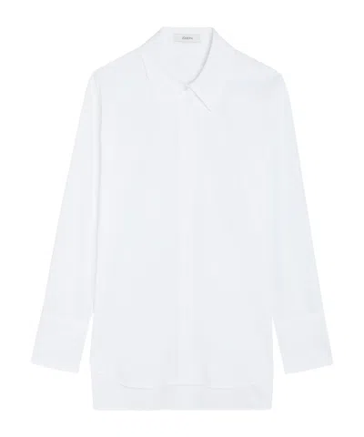 Joseph Nellie Cotton-poplin Blouse In White