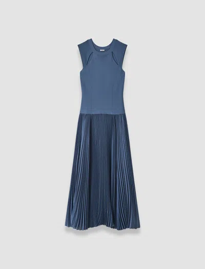 Joseph Nereus Light Viscose Knit Dress In Blue