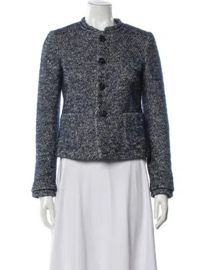Pre-owned Joseph Nessie Wool Jacket In Blue