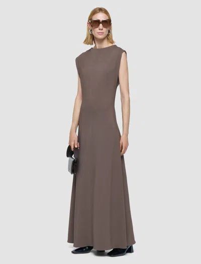Joseph Neva Comfort Cady Dress In Brown