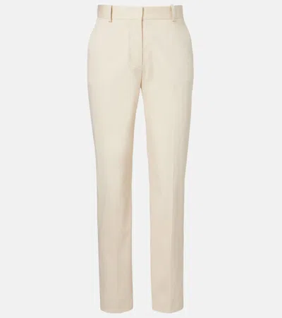 Joseph New Coleman Cotton Straight Pants In White