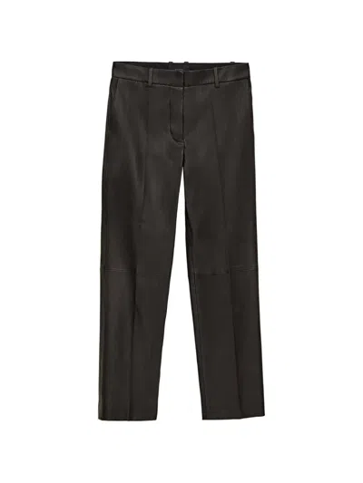 Joseph New Coleman Leather Trousers In Black