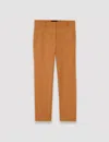 Joseph Womens Clay Eliston Slim-leg Mid-rise Stretch-woven Trousers In Clay