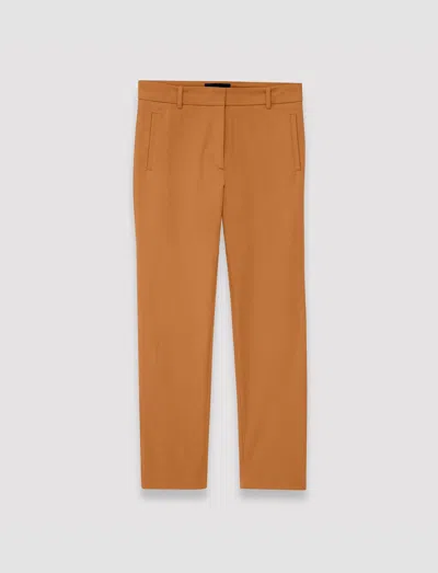 Joseph Womens Clay Eliston Slim-leg Mid-rise Stretch-woven Trousers