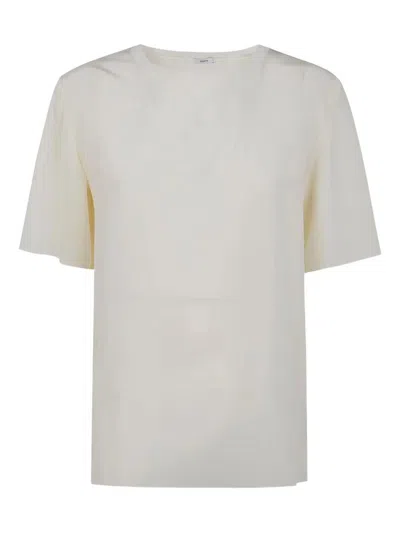 Joseph "new Rubin" Top Silk Crepe In White