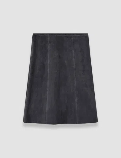 Joseph Nicole Suede Stretch Skirt In Black