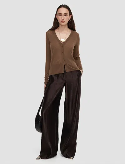 Joseph Nisus Cashair Cardigan In Brown