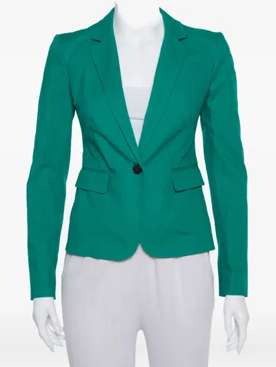 Pre-owned Joseph Notched-lapel Blazer In Green