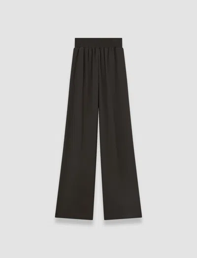 Joseph Nour Crepe Wide-leg Pants In Green