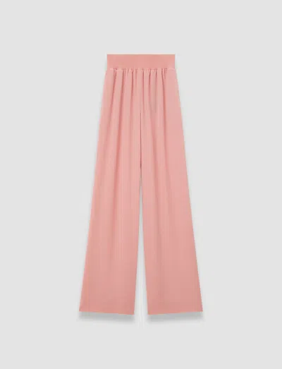 Joseph Nour Satin Twill Trousers In Pink