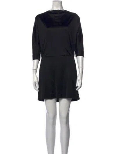 Pre-owned Joseph Nylon Mini Dress In Black