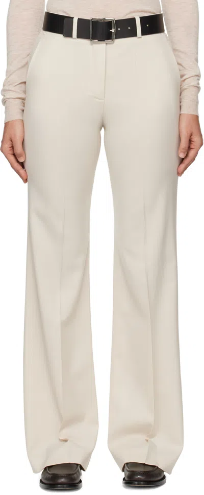 Joseph Off-white Morissey Trousers In 1274 Oat