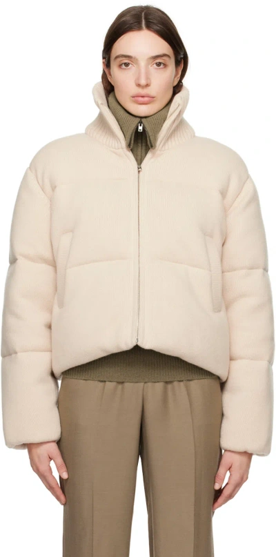 Joseph Off-white Quilted Down Jacket In 1275 Parchment