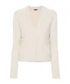 Joseph Womens Rose Open Relaxed-fit Cashmere Cardigan Xxs In White