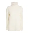 Joseph Open Cashmere High-neck Sweater In Ivory
