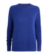 Joseph Open Cashmere Sweater In Blue