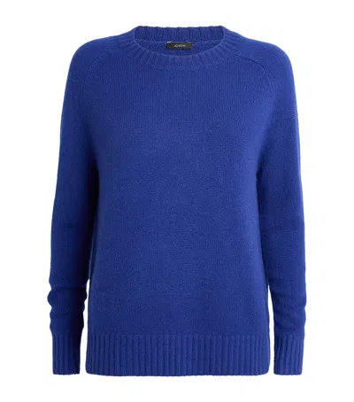Joseph Open Cashmere Sweater In Blue
