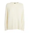 Joseph Open Cashmere Sweater In Ivory