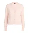 Joseph Womens Rose Open Relaxed-fit Cashmere Cardigan Xxs In Pink
