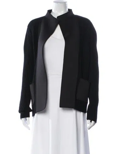 Pre-owned Joseph Open Front Sweater In Black