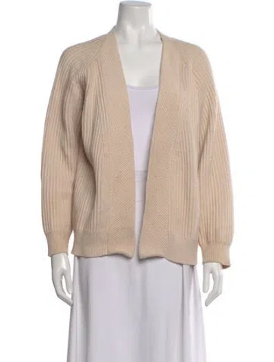 Pre-owned Joseph Open Front Sweater In Neutral