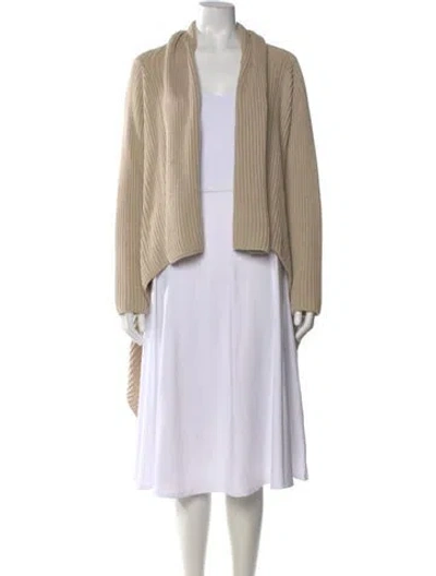 Pre-owned Joseph Open Front Sweater In Neutral