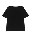 Joseph Rubin Crepe-de-soie Silk T-shirt In Black