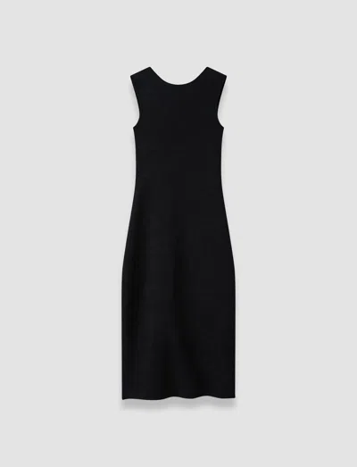 Joseph Orosia Leopard Jacquard Milano Dress In Black