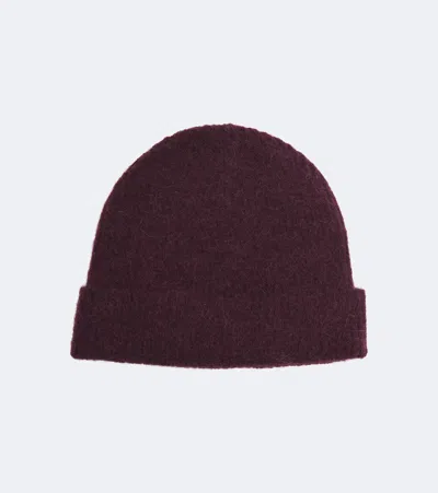 Joseph Orville Alpaca And Wool-blend Beanie In Burgundy