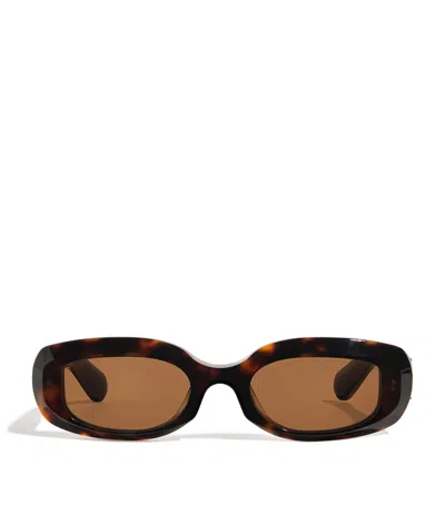 Joseph Oval Bahia Sunglasses In Brown