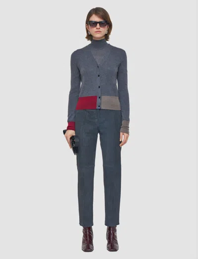 Joseph Overlay Cashair Cardigan In Gray