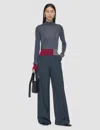 Joseph Overlay Cashair Mock Neck Jumper In Gray